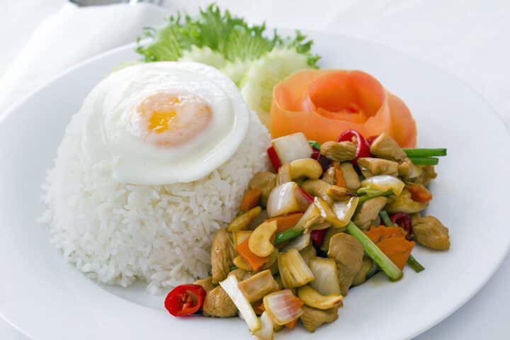Recette  Véritable régal le poulet thaïlandais aux noix de cajou